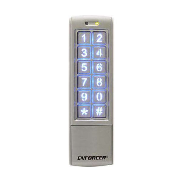 Mullion-Style Outdoor Stand-Alone Keypad with Built-In Proximity Reader (125 kHz). Weathe